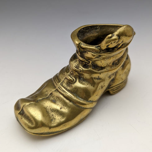 英国ヴィンテージ 真鍮製 大砲&靴オブジェx3 靴べらx2 アソート